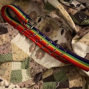Hot Topic pretty rainbow pride belt (adjustable)